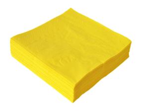 Wholesale Sunshine Yellow 2 Ply Dinner Napkins , 50 Pack Paper Style Napkins from china suppliers