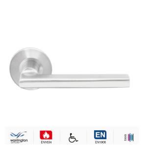 Wholesale AISI304/316 brushed stainless steel door handle for interior &amp; exterior doors from china suppliers