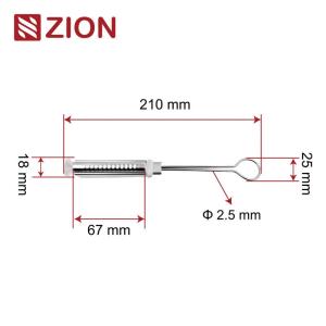 Wholesale FTTH Stainless Steel Flat Cable Drop Clamp | Durable Fiber Optic Wire Clamp for Outdoor Use from china suppliers