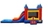 Adult Children Giant Inflatable Outdoor Games / Inflatable Bouncer And Slide