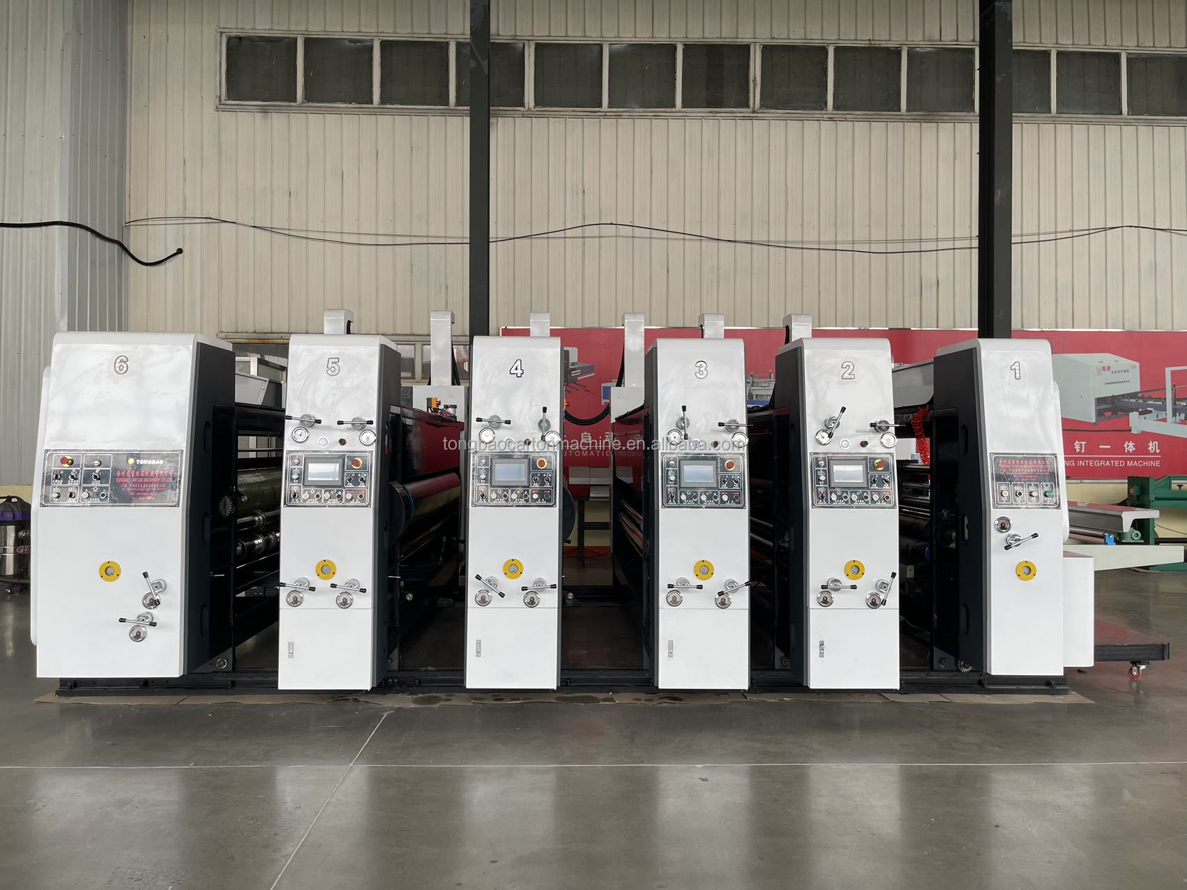 Automatic Flexo Slotter Rotary Die Cutter with Water Ink Printer and Stripping Stacker