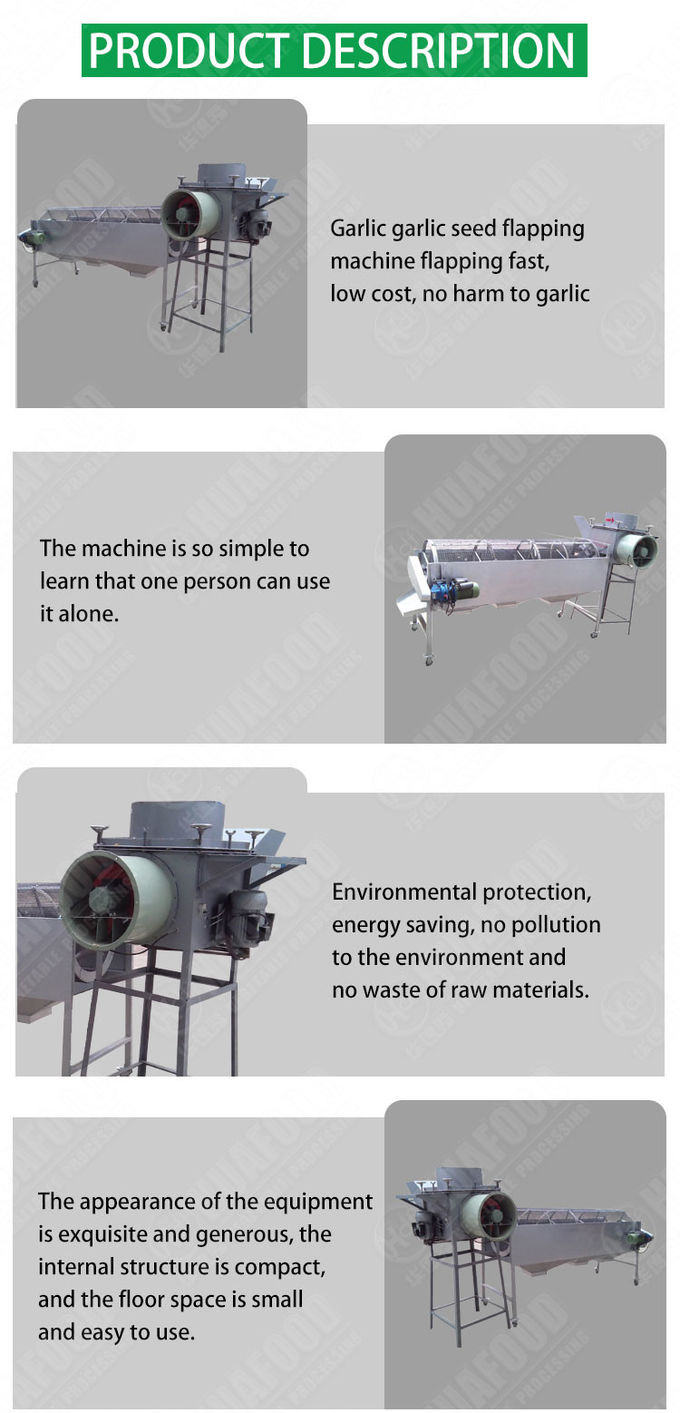 800KG/Hr Automatic Food Processing Machines Peeled Garlic Color Sorter Machine