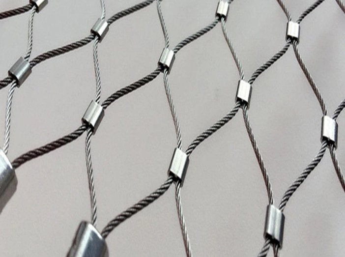 Safety Measure Fall Protection Ball-Catching Throwing Bird Drone Zoo Animal Cage Protection Stainless Steel Fence Screen Mesh Expand Web Wire Rope Cable Net