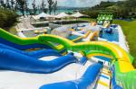 Kids And Adults Inflatable Water Park 0.9mm Pvc Tarpaulin