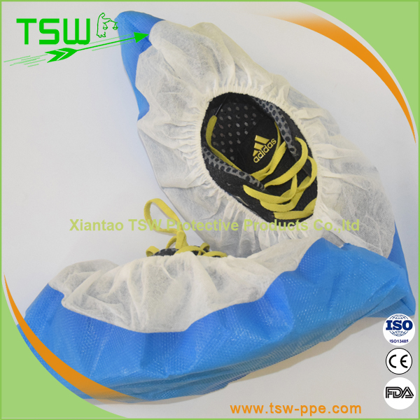 30gsm PP CPE Disposable Shoe Cover For Clean Room