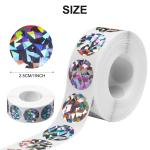 Round Hologram Holographic Sticker DIY Glitter Silver Hologram Sticker