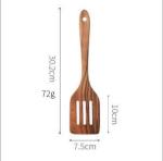Household Teak Wooden Utensil Set Acacia Kitchen Cooking Spoon For Non Stick Pan