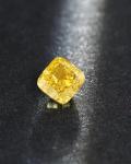 Cushion Loose Diamond HPHT Lab Grown Yellow Diamond fancy intense yellow wedding