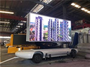 China 220V LED Advertising Trailer 192*192mm Module Size , Double-Axle Digital Billboard Trailer on sale