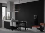 Customized Matte Black Kitchen Cabinets With Island Table Bespoke Kitchen System