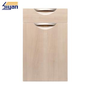 Wholesale Laminating Modern Kitchen Cabinet Doors Front With Light Wood Grain from china suppliers