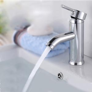 Wholesale Silver Single Handle Sink Faucet Easy Installation Bathroom Basin Faucet from china suppliers