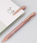 Metal press pen, aluminum rod, touch screen ballpoint pen company gift pen with