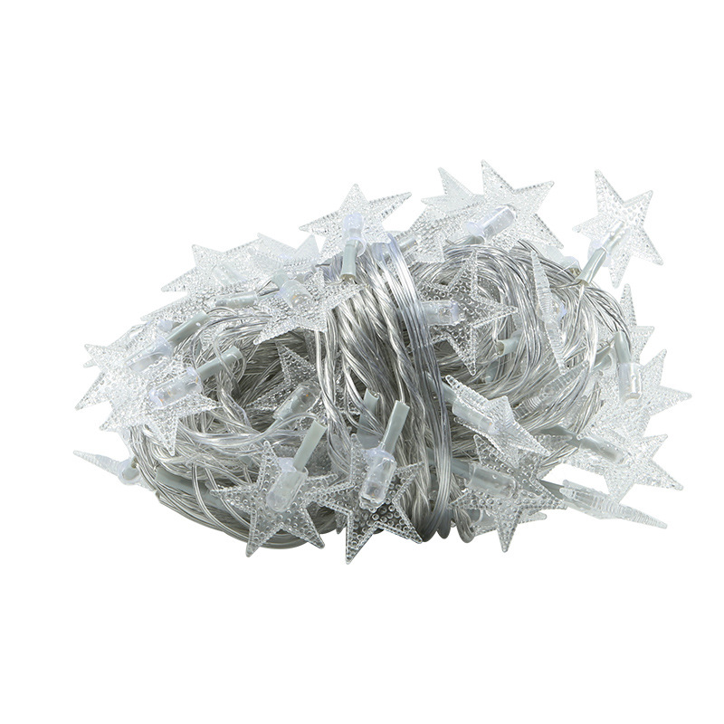 LED Star String Lights Plug in Fairy String Lights Waterproof Extendable for Indoor Outdoor Ramadan Wedding Party Christmas Tree