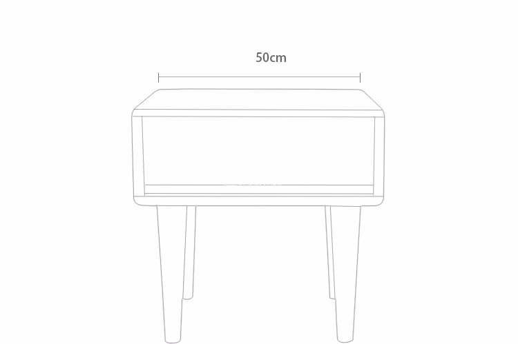European Bedroom Furniture 4 Legs Wooden Bedside Night Stand Tables