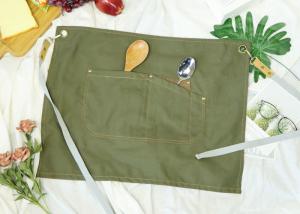 Wholesale Green Color Kitchen Cooking Apron Double Straps from china suppliers