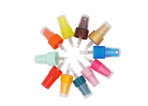 Wholesale Colorful Cosmetic Fine Mist Perfume Sprayer Pump Custom Half Cap Spray Pump from china suppliers