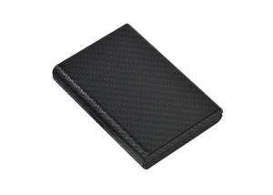 Wholesale Carbon Fibre Credit Card Organizer Wallet RFID Blocking Leather Aluminum from china suppliers