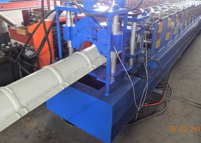PLC Ridge Cap Forming Machine Cr12 Ridge Metal Roof Tile Making Equipment
