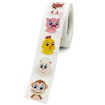 Animal Cartoon Paper Custom Sticker Labels 8*6*8cm For Children'S Stuff
