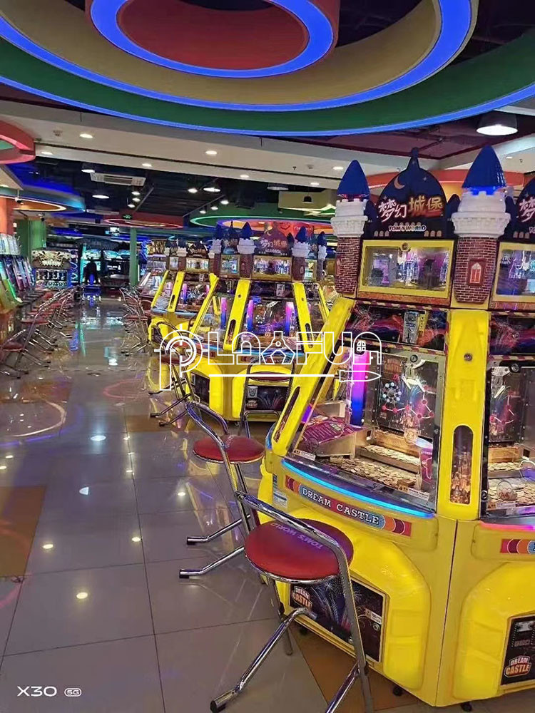 Playfun Dream castle Coin pusher machine ticket redemption lottery games arcade hall