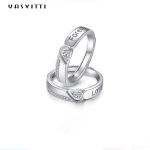 Hypoallergenic Zircon Diamond Ring 0.21cm 1.9g Couple Wedding Ring