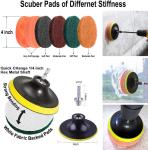 Extrusion Molding 15PCS Power Scrubber Cleaning Kit For Floor Tub Shower