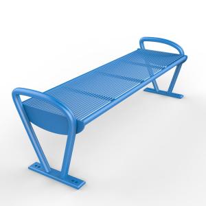 Wholesale Simple Street Furnitures L1520/W470/H640mm Backless Metal Bench from china suppliers