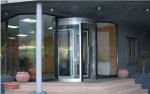 12mm Aluminum Alloy Automatic Revolving Door For Hotel ISO9001