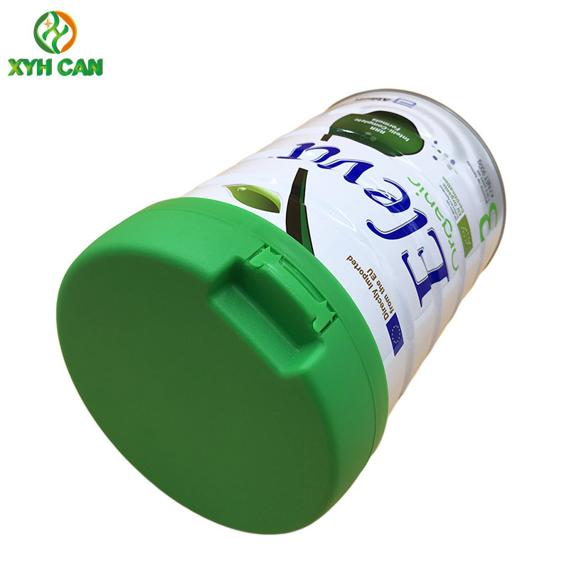 Tin Cans for 120g Milk Powder Custom Logo PMS Printing 127mm Diameter
