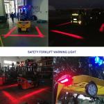 18 Watt Red / Blue Line Forklift Safety Light Safety Zone For Forklift
