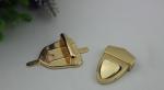 Promotional bag metal fittings handbag locks modern light gold push lock for