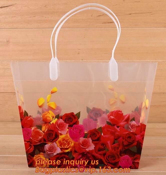 Wholesale Die Cut Handle Eco-Friendly Custom Design Shopping Gravure Printing Groceries Plastic Bags With Logo bagease