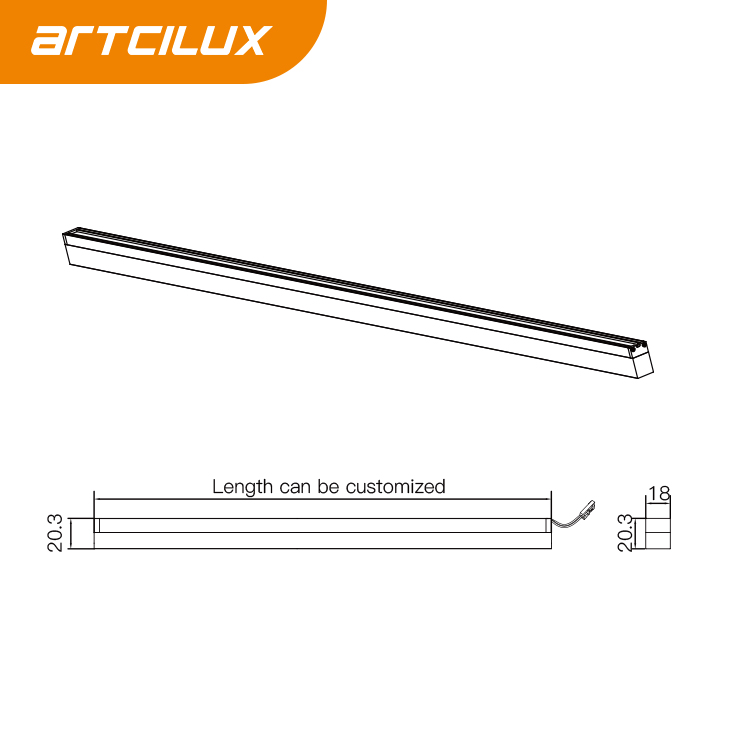 Indoor Aluminium Profile Bathroom Mirror LED Strip Light CCT 3000K 4000K 6000K