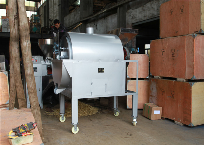 Seeds Almond Nut Roasting Machine High Output 300kg Per Hour Heat Preservation