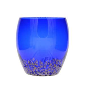 Wholesale Handblowned Blue Rock Golden Dots Crystal Wine Glass from china suppliers