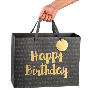 Wholesale Zhejiang 's Gravure Printing Ivory Board Paper Bag Affordable Happy Birthday Souvenir from china suppliers