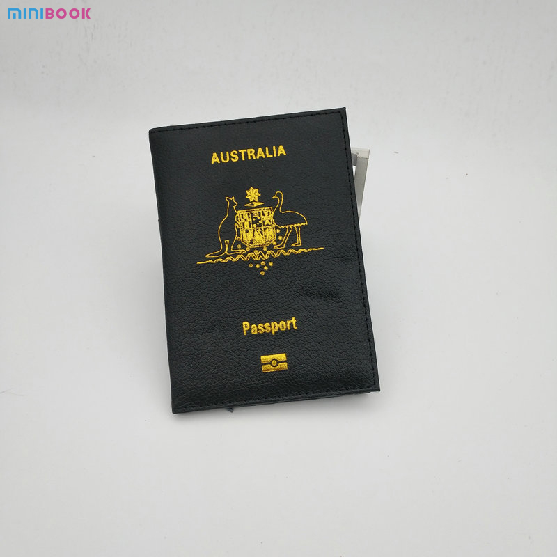 PU Leather USA Passport Cover Personalised American Holder Case Travel Document Case