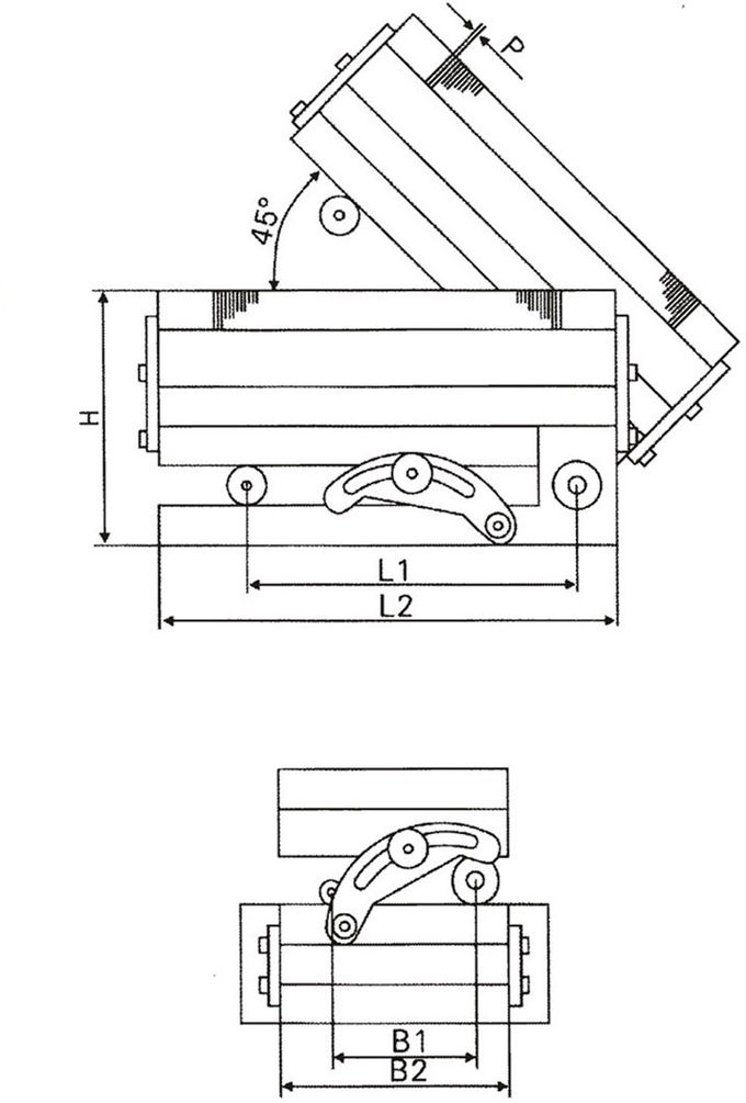 150*150mm Magnetic Sine Chuck 1.5mm Pole Arrangement