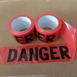 Red Danger Tape Material Polyethylene Plastic Barrier Tape
