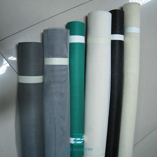 Bidirectional Fabric Woven Wire Mesh Fence Rolls PVC Coated Mesh Tape 18 X 14m