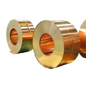 Wholesale 99.99% Copper Strip Coil C61300 C61400 Thick 5mm 26 Gauge Copper Brass Sheet Roll from china suppliers