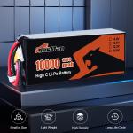 Long-Lasting 6S 10000 MAh 23.4V Lithium Polymer Battery for 10 inch FPV Drone