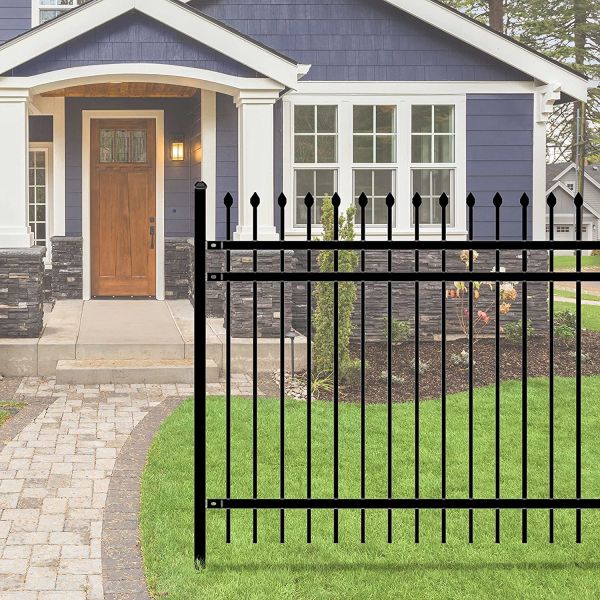 Zinc Spearhead Top Iron Wrought Fence 4ft 5ft 6ft 8ft 1.2mm-2.5mm