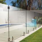 Flat Curved Laminated Glass Railing Safety Tempered Glass Staircase Handrail