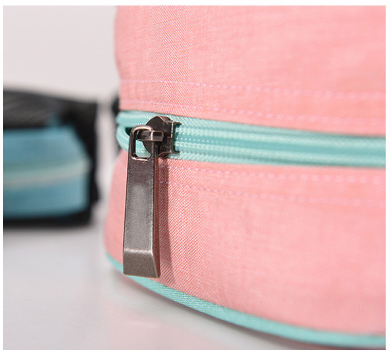 Logo Red Eco Friednly Ladies Toiletry Bag Protable Travel Wash Bag For Women