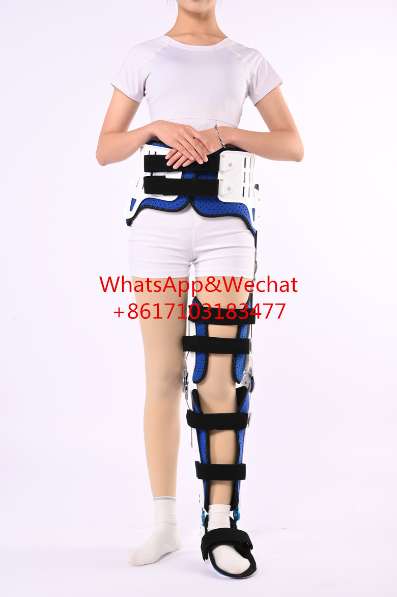 Medical Orthopedic ROM Post-op Abduction Brace Hip-Knee-Ankle-Foot Orthosis (HKFO)
