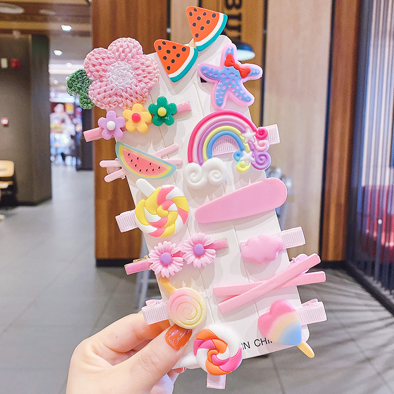 Diy Childrens Hair Accessories Fruit Shape Hair Grips Cartoon Baby For Girls Kids 19 Cm