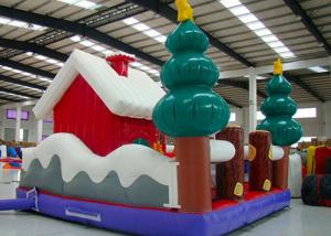 Wholesale Merry Christmas New Inflatable Santa Claus Bouncer House For Kids Playground from china suppliers