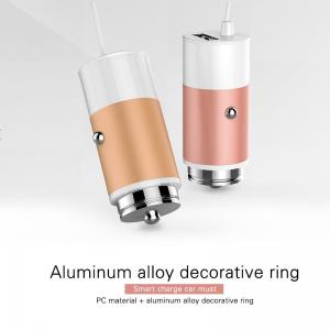 China Hot Selling New Aluminium Alloy Dual USB Car Charger for iPhone iPad iPod Camera Car Charger on sale